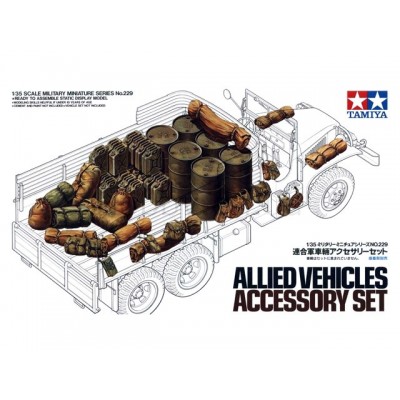 Allied Vehicles Accessory Set - 1/35 SCALE - TAMIYA 35229